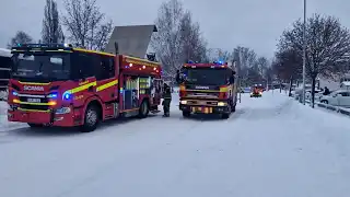 Bollnäs: Brand i radhus