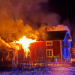 Norrala: Brand i villa