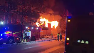 Sandarne: Brand i villa
