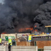 Gävle: Kraftig brand på Ragn-Sells