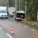Hedesunda: Lastbilsolycka på väg 56