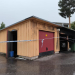 Sandviken: Brand i garagelänga