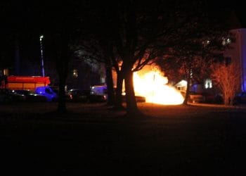 Hofors: Bilbrand på Jägargatan