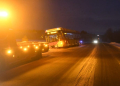 Glössbo: Buss hamnade i diket