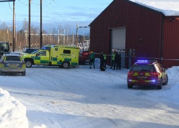 Bergvik: Allvarlig olycka i industrilokal