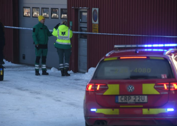 Bergvik: Allvarlig olycka i industrilokal