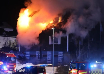 Storvik: Brand i villa