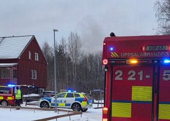 Skutskär: Brand i villa