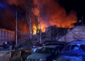 Kungsgården: Brand på bilskrot