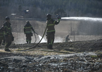 Åmot: Gräsbrand i Fridhem
