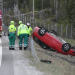 Söderhamn: Personbil voltade på E4