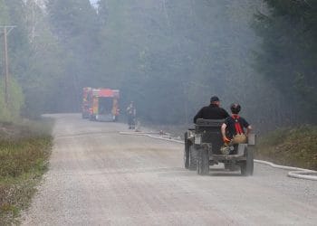 Oslättfors: Skogsbrand vid Smörnäs