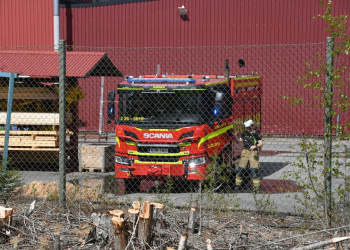 Alfta: Brand på träindustri
