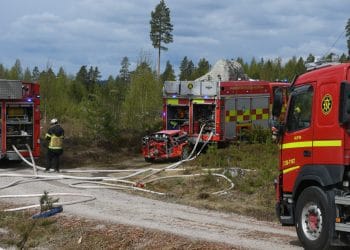 Edsbyn: Skogsbrand vid Knåda