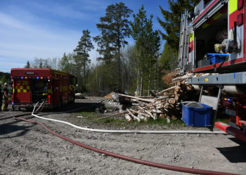 Hudiksvall: Skogsbrand vid Morsveden