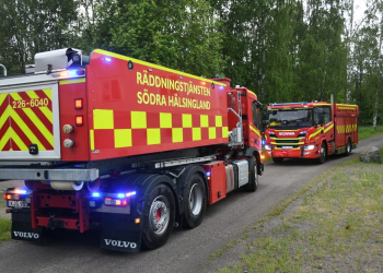 Söderhamn: Rökutveckling efter blixtnedslag