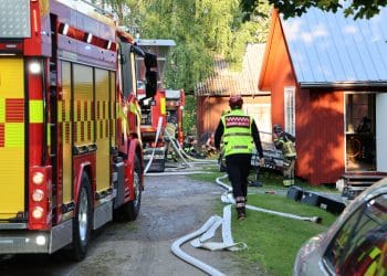 Ockelbo: Brand i ladugårdsbyggnad