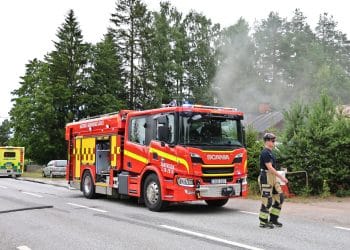 Årsunda: Brand i villa