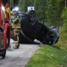 Söderhamn: Personbil voltade vid Sörbränningen