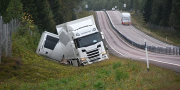 Söderhamn: Olycka med lastbil på E4