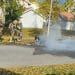 Bollnäs: Brand i mopedbil