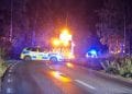 Storvik: Bil voltat på väg 518